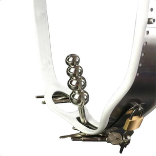 Featuring an image of Total Submission Female Chastity Belt for power and pleasure fusion