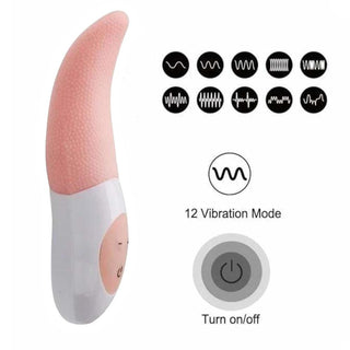 This is an image of the USB-powered toy with a tongue-like tip designed to simulate the tantalizing touch of a real tongue, offering a unique experience.