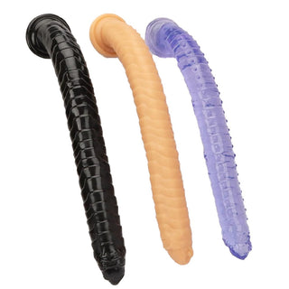 This is an image of Tentacle Monster Suction Cup Dildo 15 Inch in PVC material for comfortable yet firm sensation.