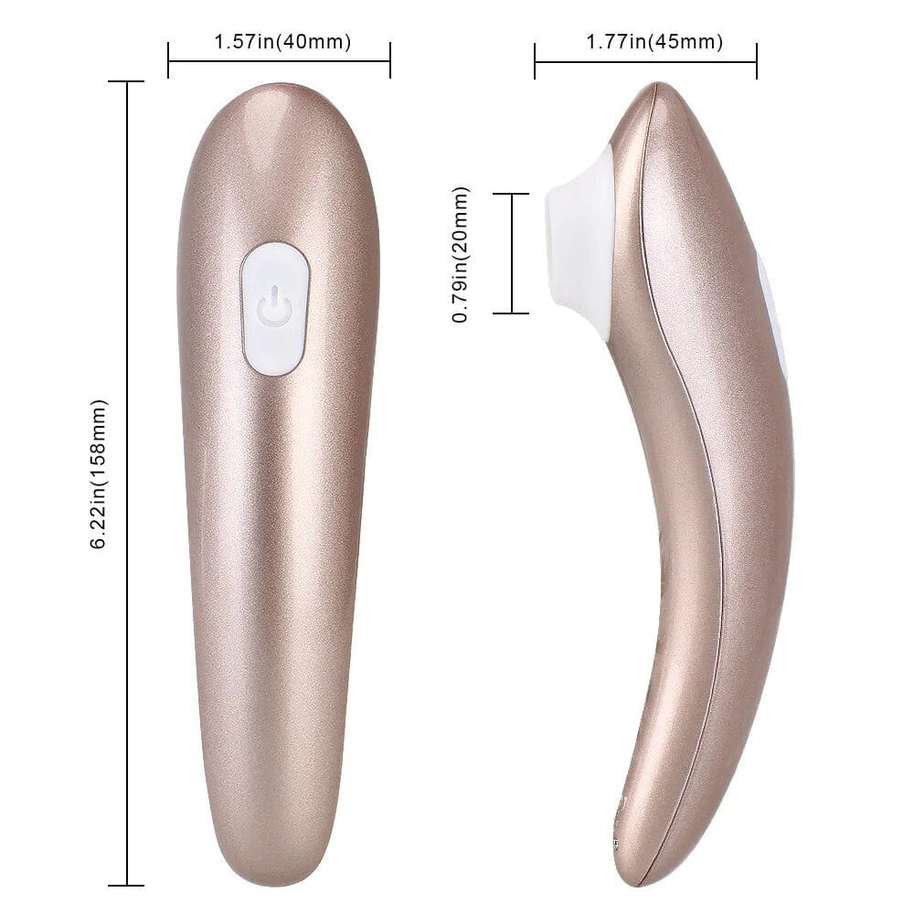This is an image of Chic Tit Toy Portable Stimulator Vibrator Nipple Sucker with 1 suction vibrator and 1 magnetic cable charger