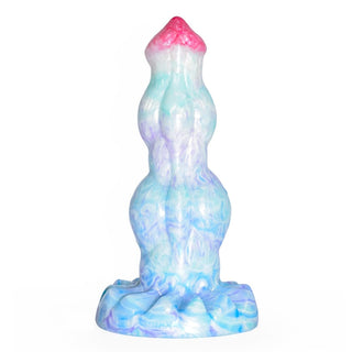 Take a look at an image of Thick Knotted Ice Dog Giant 8.1 Inch Werewolf Dragon Dildo Sex Toy For Women.