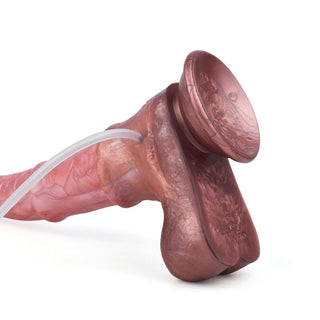 Rock Hard Squirting Long 8" Silicone Horse Dildo For Women