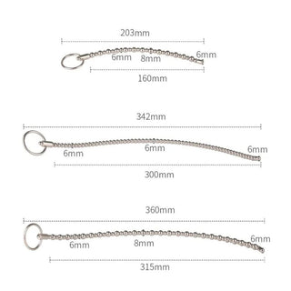 Here is an image of Flexible Stainless Steel Urethral Sound specifications, including dimensions and materials.