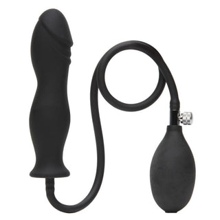This is an image of Curvy Cock Prostate Stimulating Inflatable Plug Men Silicone for enhanced intimate experiences.