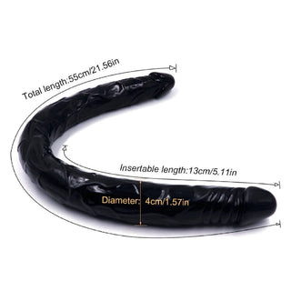 Take a look at an image of Flexible 22 Inch Long Anal Double Black Toy for a rollercoaster ride of sexual highs