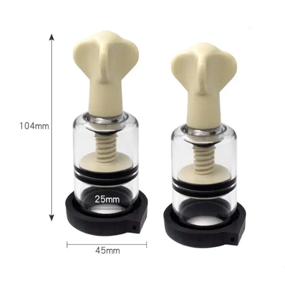 Check out an image of Fetish Nipple Toy in white and transparent colors with black accents.