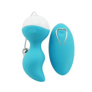 Presenting an image of Type A Pussy Masturbator Remote Control Kegel Balls with handgrip jagged shape for adventurous stimulation.