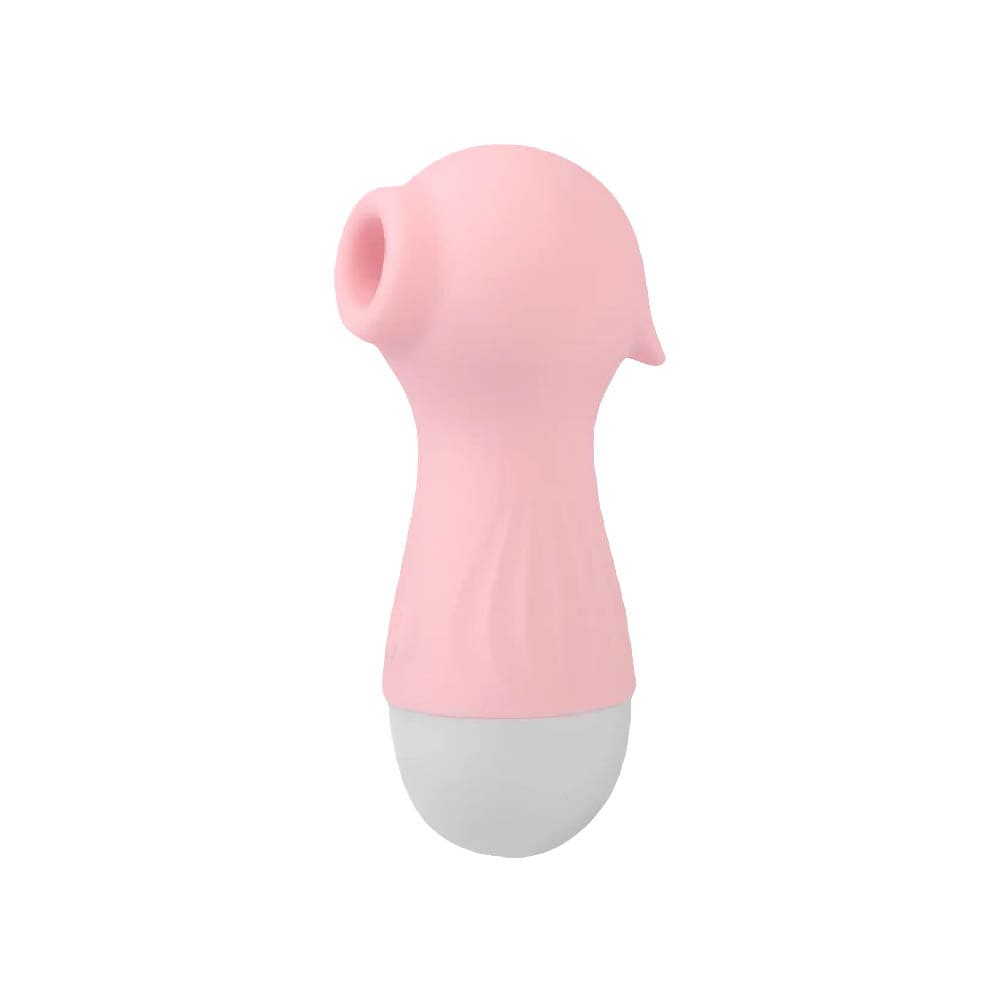 What you see is an image of compact Seahorse Clitoral Tit Toy Sucker Nipple Vibrator Stimulator in yellow color for discreet personal enjoyment.