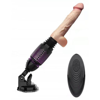Size and shape of Wireless Telescopic Automatic Sex Machine designed for G-spot stimulation.