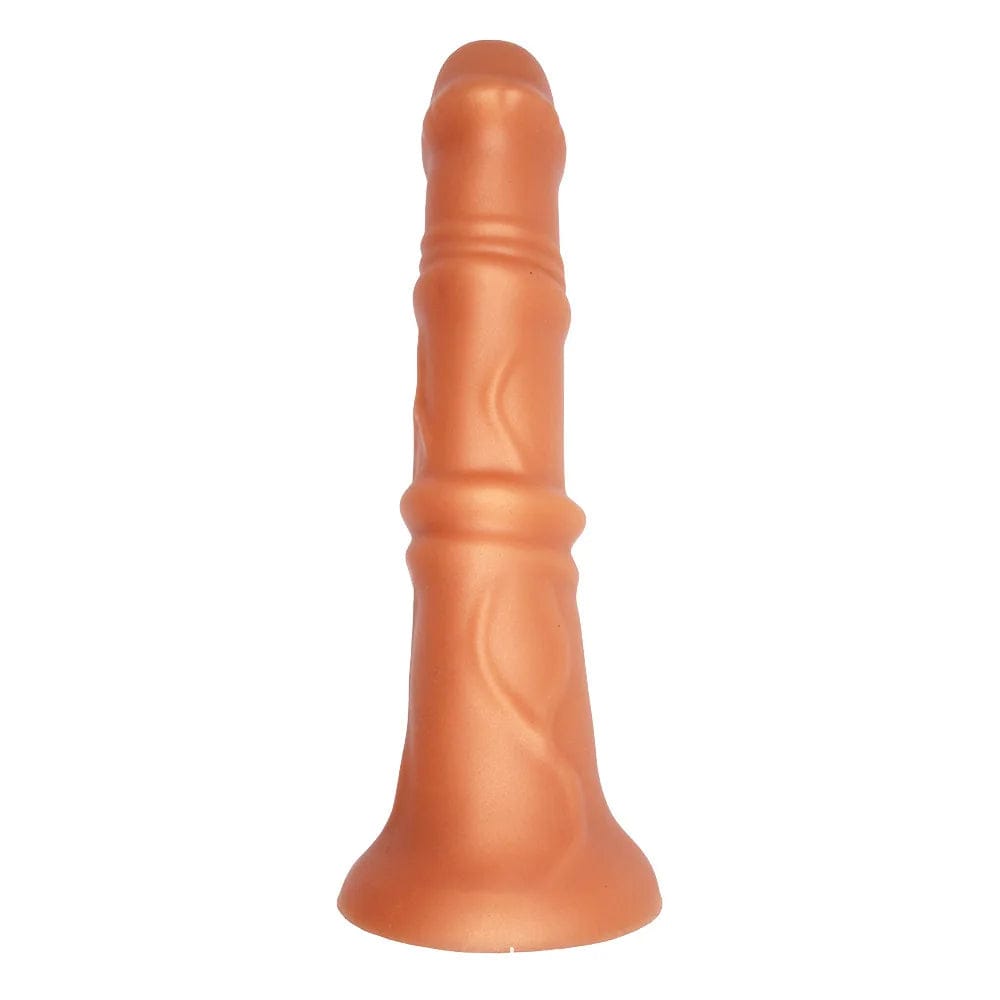 Featuring an image of a premium horse dildo with veiny, ribbed texture and a meticulously crafted head for heightened stimulation and authentic sensation.