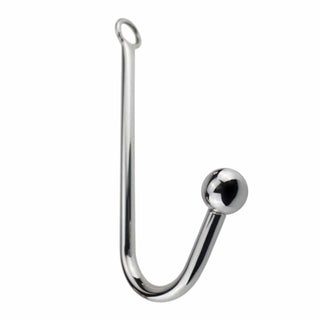 Fetish Various Bead Sizes Stainless-Steel Anal Hook 9" Long BDSM Toy