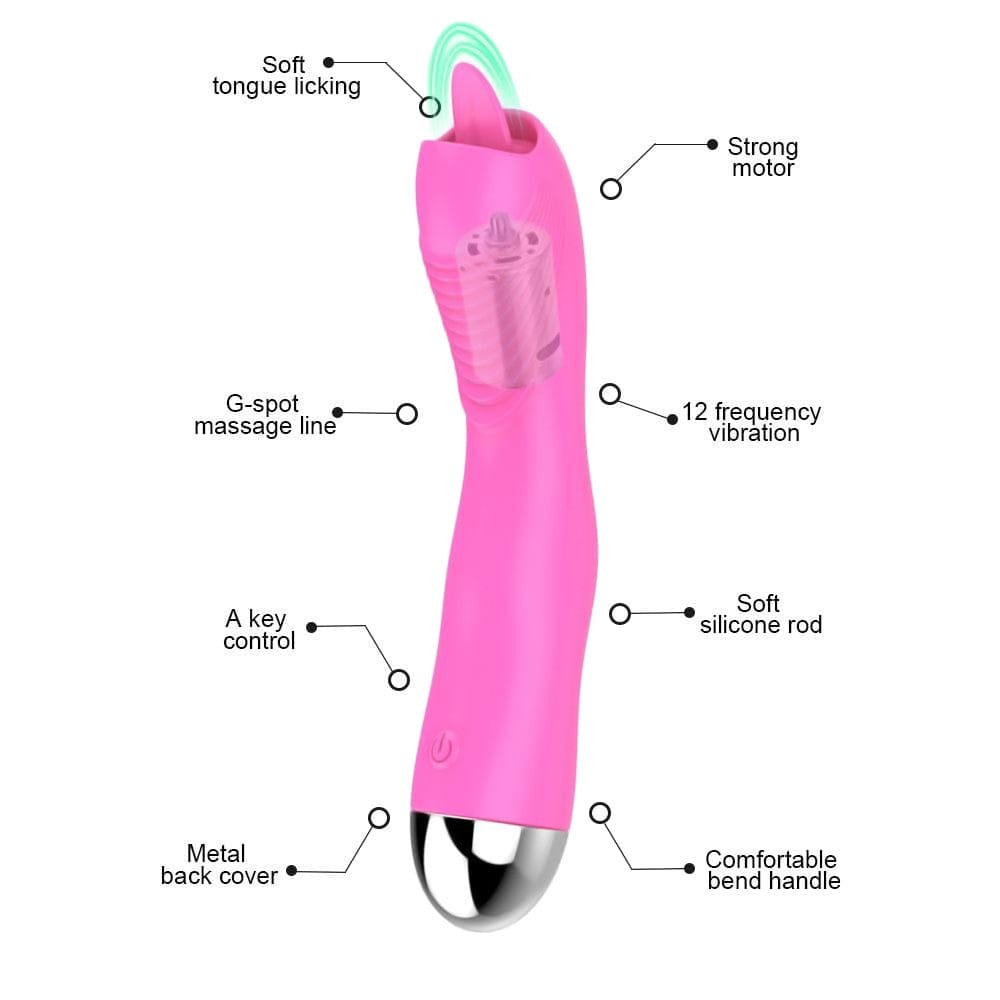 This is an image of the waterproof Go Deeper Clit Oral G-Spot Stimulator for steamy shower play