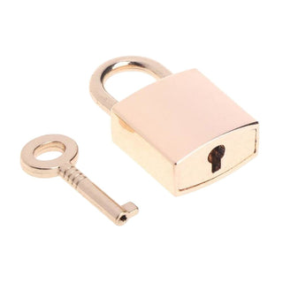 A compact design image of Premium Chastity Lock and Key measuring 1.37 inches in length and 0.78 inches in width.