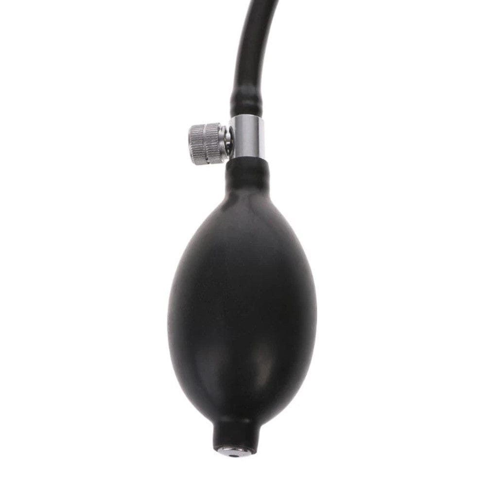 An inflatable anal plug crafted from premium silicone material for a soft yet firm feel, offering a unique form of intimate stimulation.