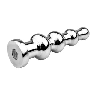 An image displaying the luxury of stainless steel in Gradual Dilation Metallic Rectal Beads, ensuring safety, comfort, and easy cleaning.
