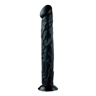 View the Extreme Anal Dildo Superb 14 Inch Long With Suction Cup, a waterproof toy with a suction cup for hands-free enjoyment.