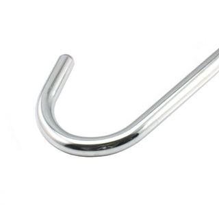 Durable stainless steel anal hook with unique J-contour design for enhanced pleasure.