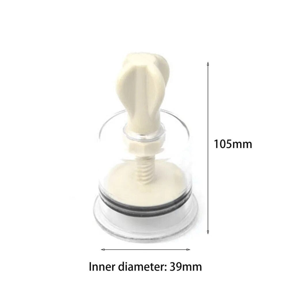 Transparent 6 Sizes Suction Plastic Toy Nipple Sucker with a smooth surface for comfortable grip and control over intensity.