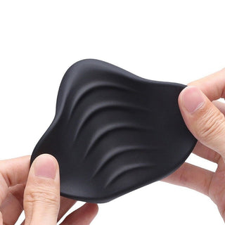 Take a look at an image of Endurance-Building Male Sex Toy Stamina Trainer in black silicone material.