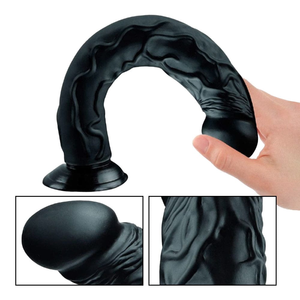 Explore the 14.17 inch long Extreme Anal Dildo Superb With Suction Cup, made of hypoallergenic silicone for a skin-like feel.