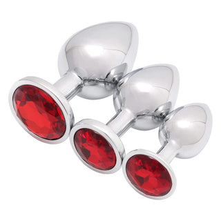 Take a look at an image of premium stainless steel plugs that are hygienic, easy to clean, and durable for endless nights of pleasure.