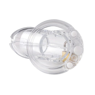 Observe an image of Cum Spectator Resin Cage, a key to a new world of intimate experiences, inviting you to surrender control and indulge in pleasure and punishment intertwined.