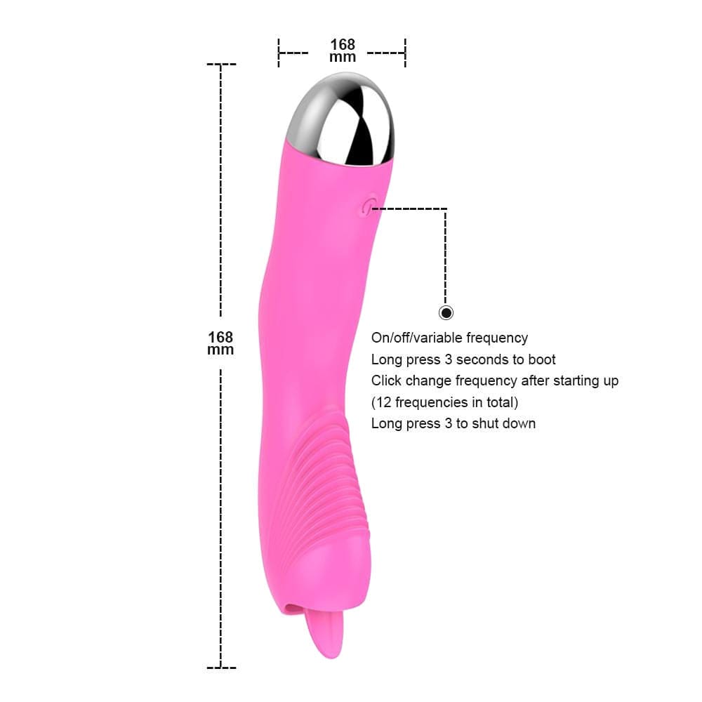 Go Deeper Clit Oral G-Spot Stimulator Vibrating Tongue Nipple Toy