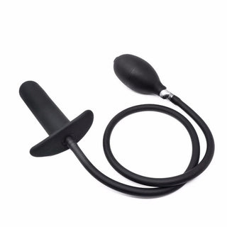 A high-quality silicone anal plug designed for comfort, safety, and maximum satisfaction with a handle, plug, and connection tube.