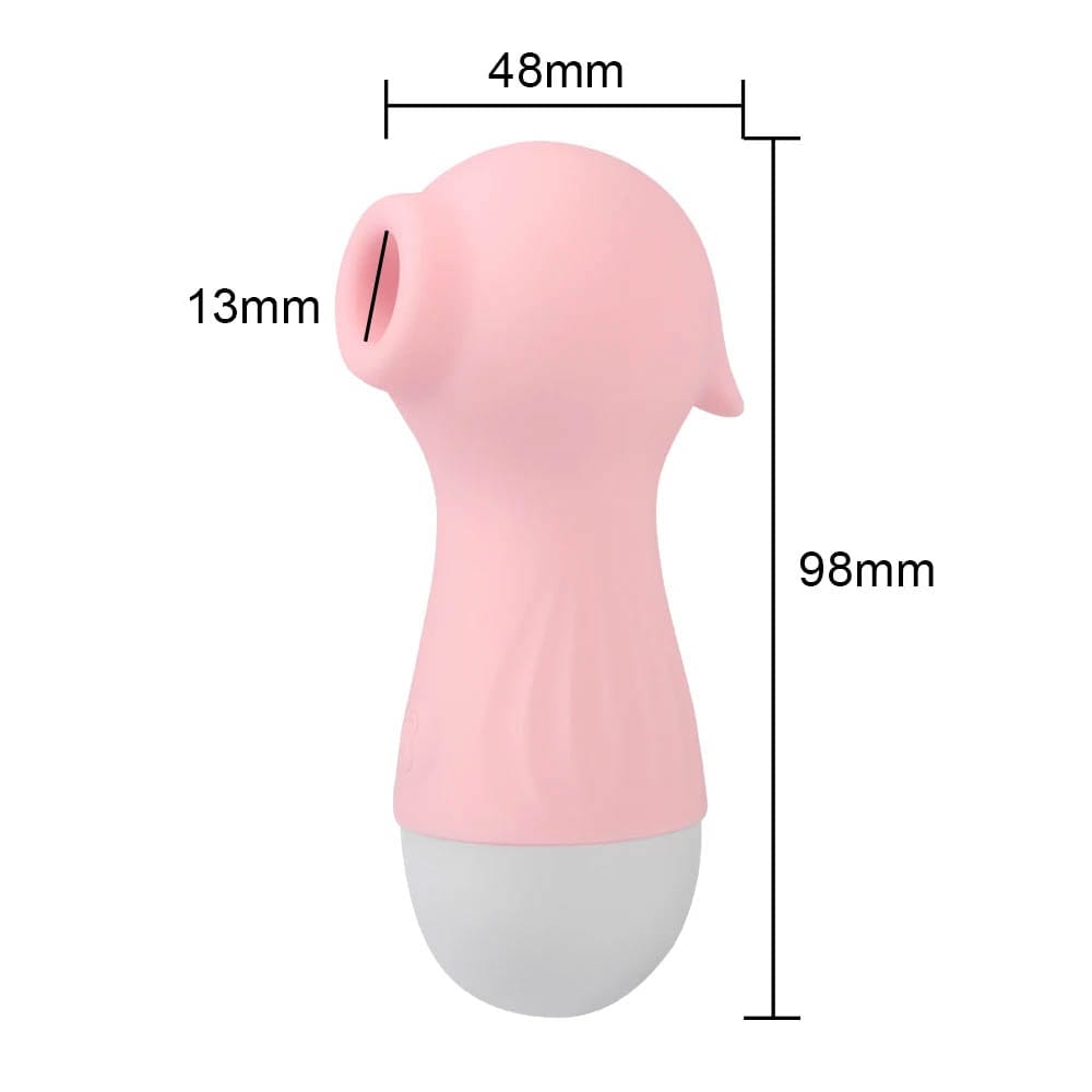 Pictured here is an image of Seahorse Clitoral Tit Toy Sucker Nipple Vibrator Stimulator in pink and yellow colors for versatile use.