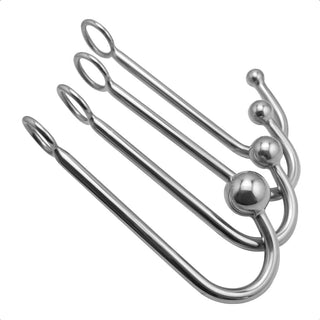 Sensual exploration with a Stainless-Steel Anal Hook, perfect for pushing boundaries
