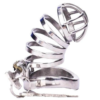 The Small Passive Steel Friend Urethral Tube Male Chastity Cage