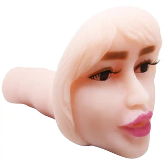 A visual representation of the lifelike texture and vibrating mode of Friendly Lady Realistic Blowjob For Men Male Stroker.