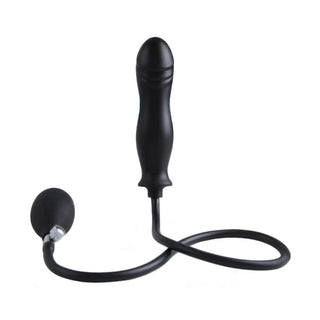 Pictured here is an image of Curvy Cock Prostate Stimulating Inflatable Plug Men Silicone prioritizing comfort and safety.