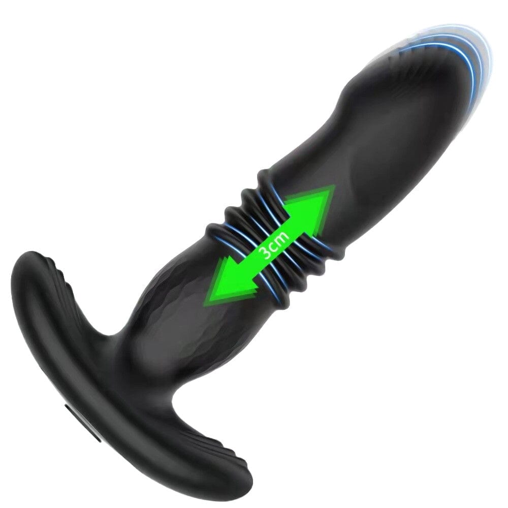 Discover the pleasure with this image of the Targeted Thrusting Massager Aneros Butt Plug Anal Vibrator with a silky smooth texture.