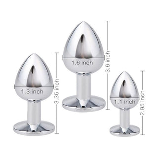 Feast your eyes on an image of Princess Stainless Steel Plug Training 3pcs Set for exploring boundaries, pushing limits, and surrendering to pleasure.