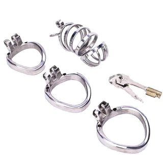 Male chastity device with stainless steel construction and durability