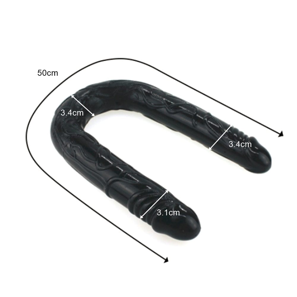 Get Your Fill 19 Inch Double Headed Dildo Strap On Sex Toy