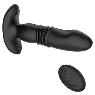 Presenting an image of Targeted Thrusting Massager Aneros Butt Plug Anal Vibrator with a realistic head and ten vibrating frequencies.
