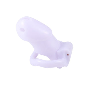 Featuring an image of Pink Slick Tiny Silicone Cock Cage for orgasm control