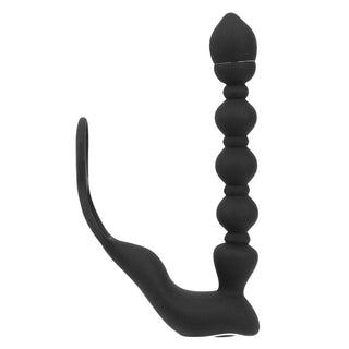 Feast your eyes on an image of Double Lock Ring Butt Plug made from premium silicone for safety and comfort.