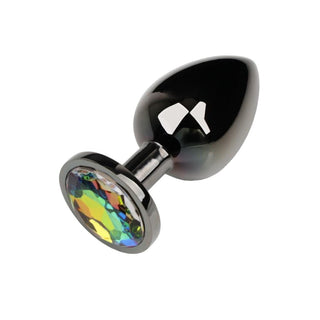 Here is an image of the Gunmetal Cute Rainbow-Colored Jewel Metal 3pcs Anal Training Set plugs, perfect for beginners and crafted for ultimate satisfaction.