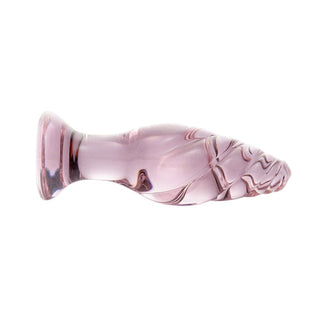 Explore the dimensions of Pink Enchantress Crystal Butt Plug Glass: Length - 3.94 inches, Width - 1.22 inches.