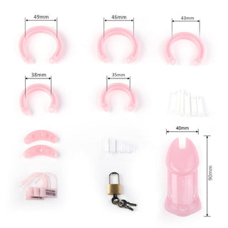 Observe an image of the plastic material used in Pink Silicone Sissy Cock Cage, known for its safety and comfort.