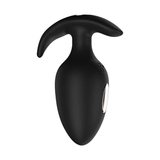 An image showcasing the sleek shape and texture of Thunderbolt Silicone Bluetooth Anal Vibrator Butt Plug for Men Beginner Training Kit.