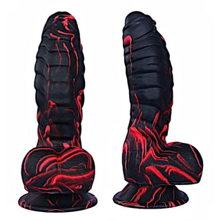 In the photograph, you can see an image of Dinosaur Dragon 7 Huge Thick Monster Silicone Animal Dildo For Women in Black color.