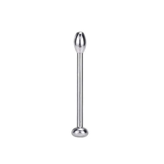 Check out an image of a stainless steel penis plug designed to stimulate nerve endings for intensified pleasure.