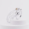 Check out an image of Apple of the Eye Metal Chastity Device, a rigid and escape-proof design for intense pleasure.