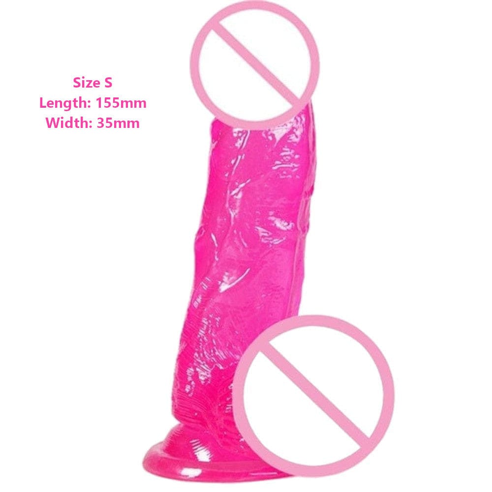 Experience natural sensations with lifelike dildo in various positions
