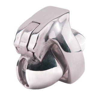 Solid Metal Nub Cage for male chastity in stainless steel.