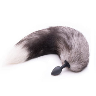 Feisty Greyback Fox Tail Plug 16" Long